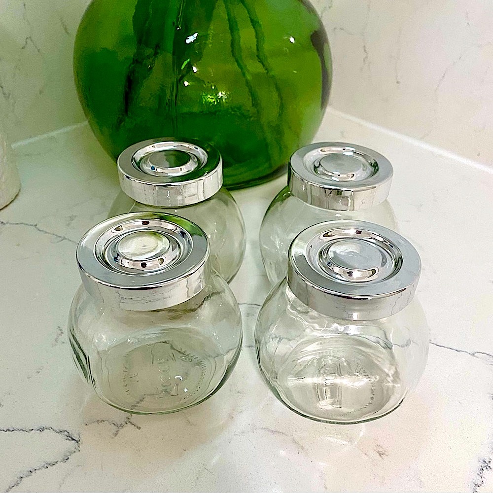 Adorable storage jars w/ lids - Picture 4 of 5